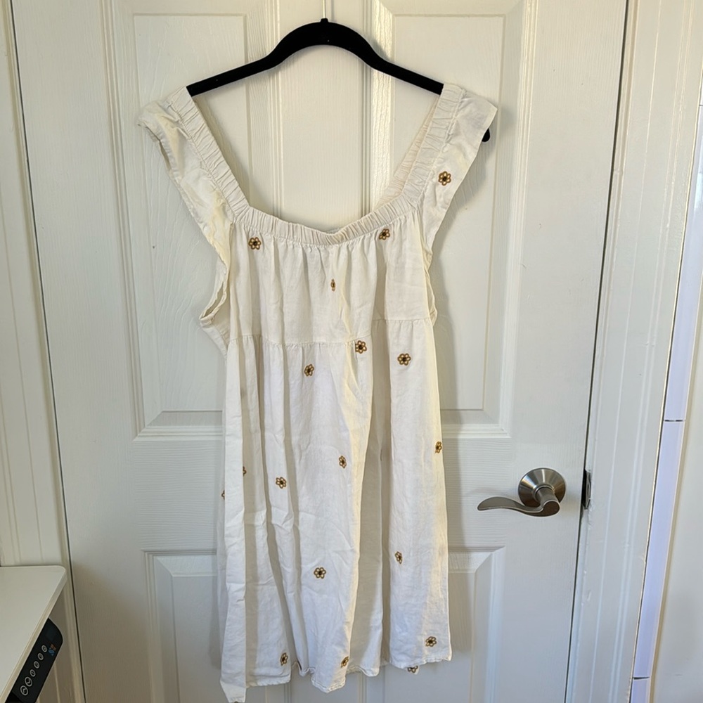 Linen Babydoll Dress